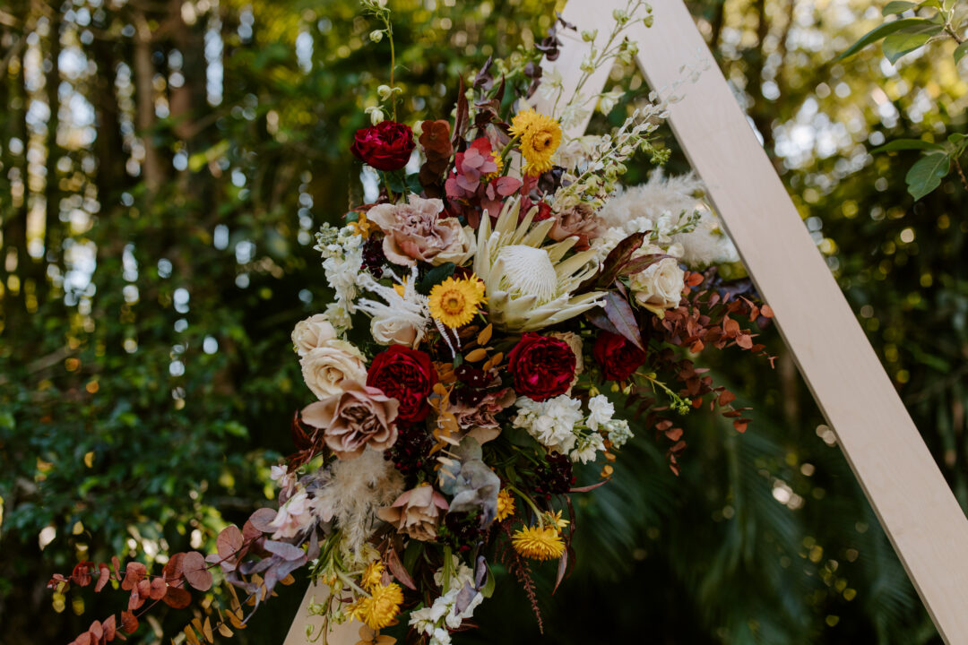 Miami Bohemian Elopement Wedding The Creative's Loft Floral Detail in Arbor