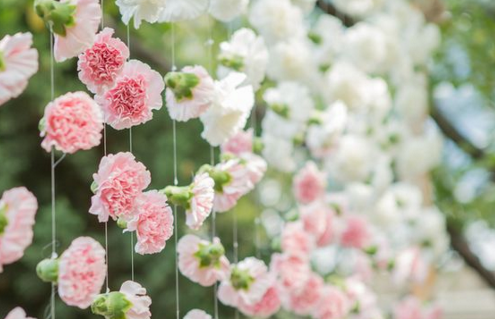 White Floral Decor DIY Wedding