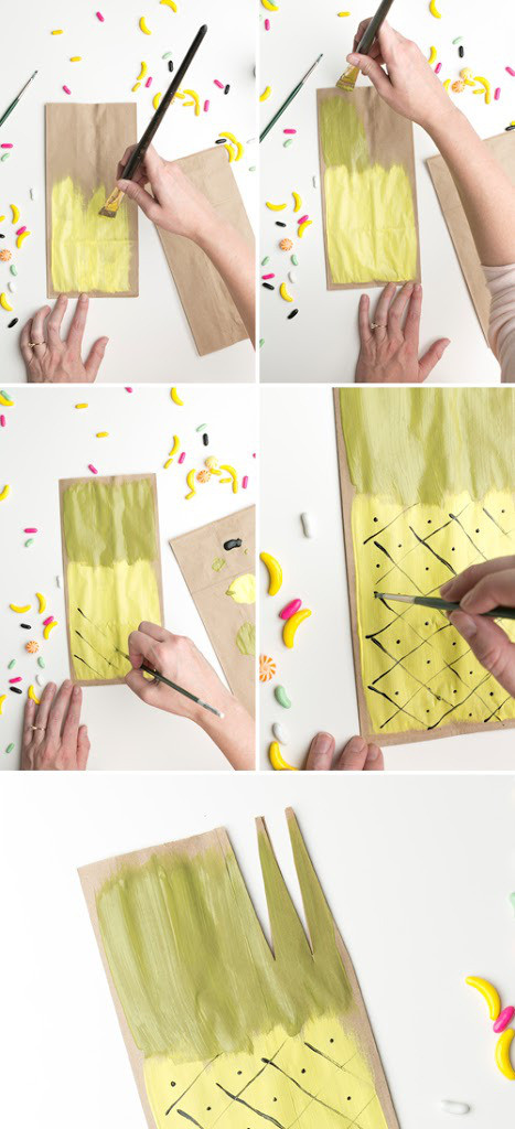 DIY Pineapple Favor Bags2