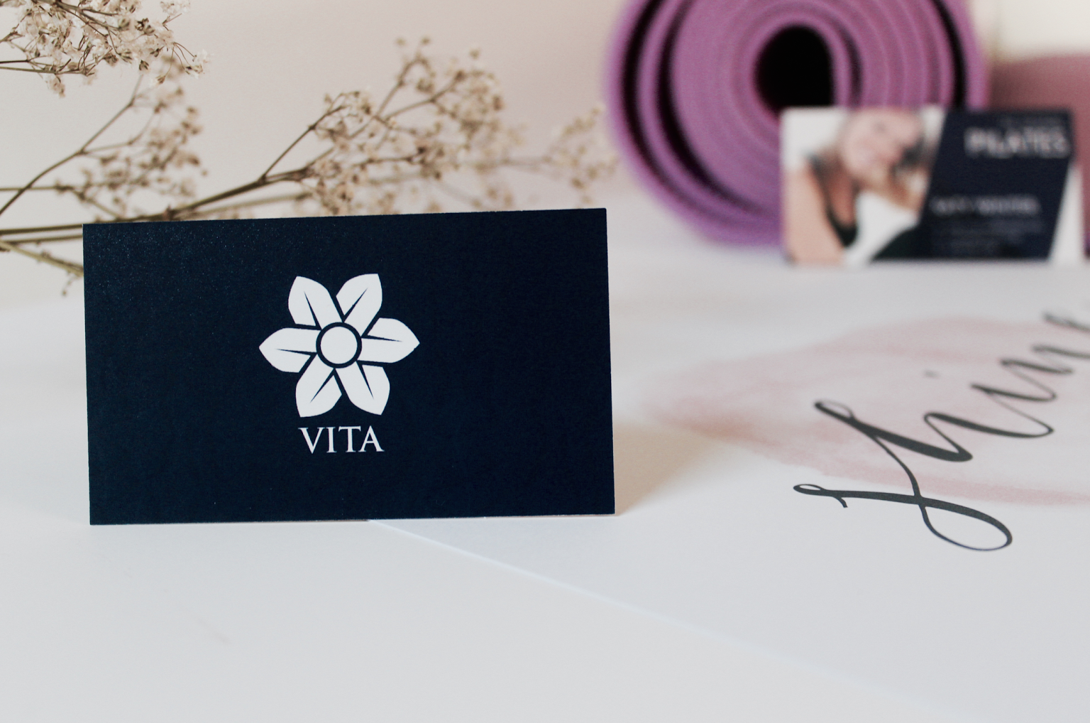 Business Card and Flyer Design Proposal In Home Pilates Creative Studio