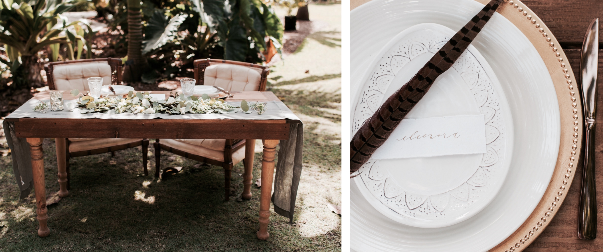 Boho Chic & Natural Table Decor Styled Shoot