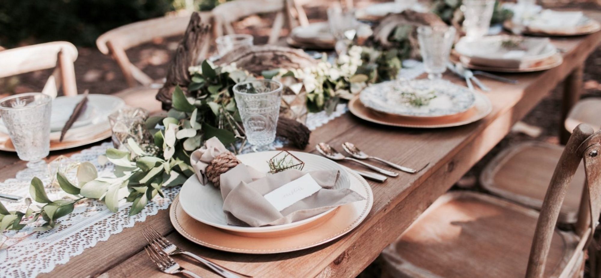 Boho Chic & Natural Table Decor Styled Shoot