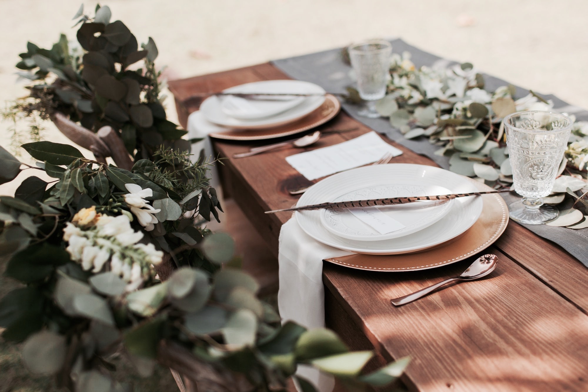 Boho Chic & Natural Table Decor Styled Shoot