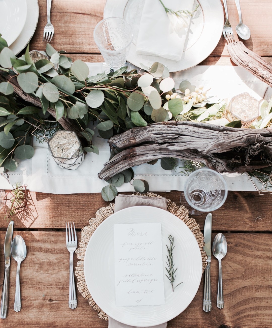 Boho Chic & Natural Table Decor Styled Shoot at Botanical Gardens