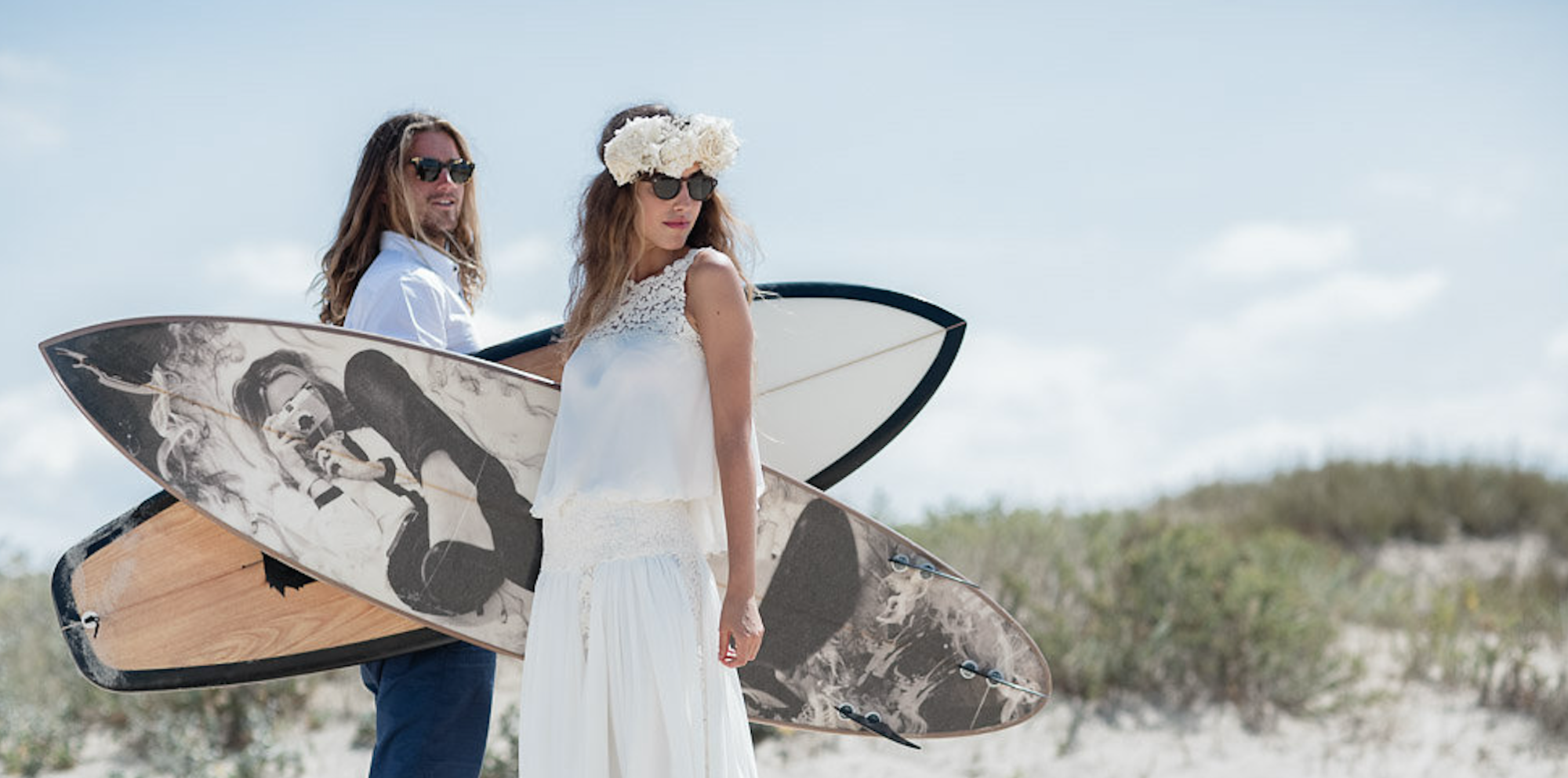 Boho Surfing Wedding at Les Landes Miami Wedding Planner The Creatives Loft and International Wedding Photographers Vasver Studio