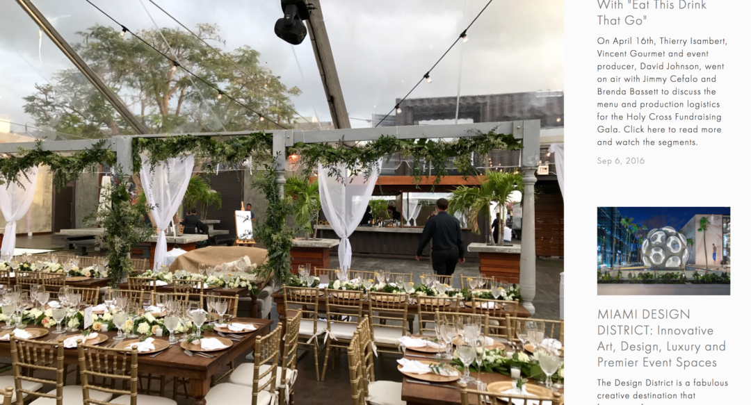 Featured on Thierry's Isambert Catering Blog - Industrial Romantic Wedding The Creative's Loft Miami & NYC Wedding Planning Studio in Florida