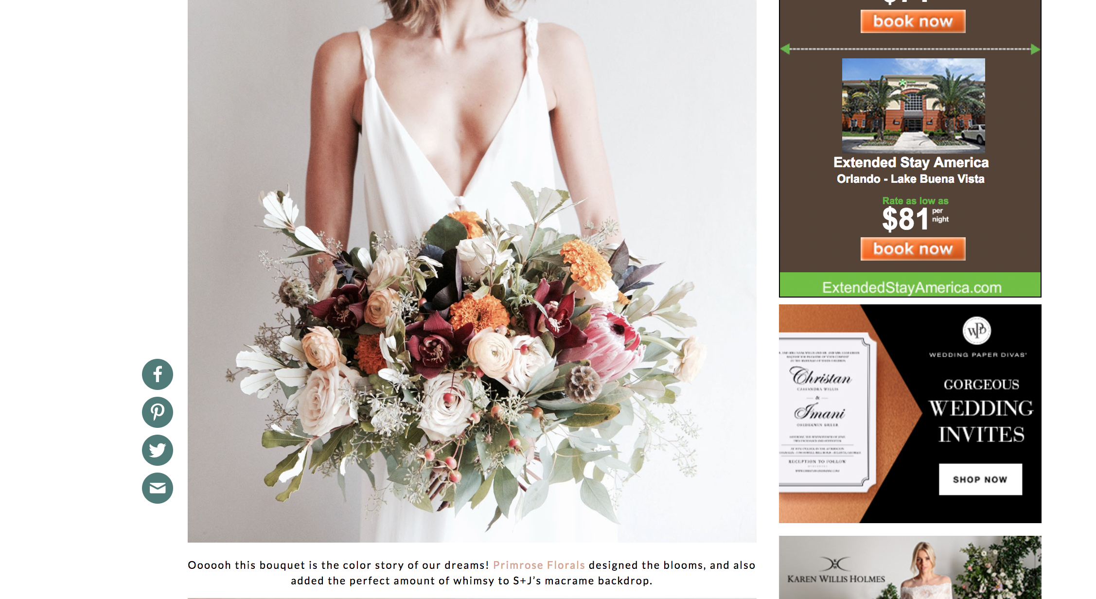 Featured on Green Wedding Shoes with our Bohemian Industrial Wedding in Wynwood