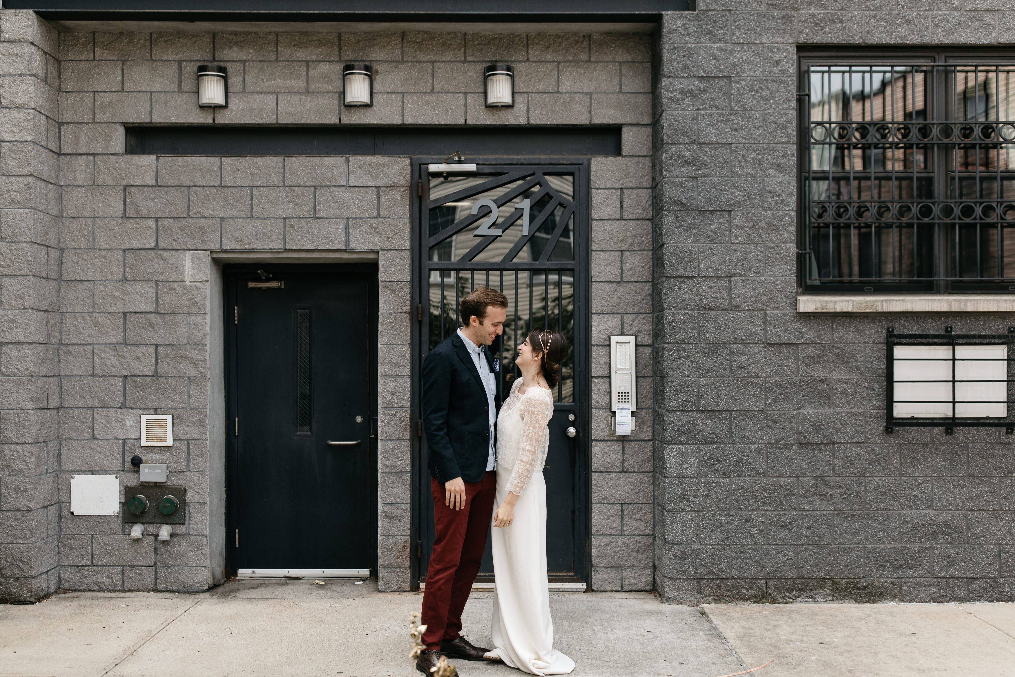 A romantic Industrial Elopement Wedding at The Foundry The Creatives Loft Wedding Planning Jean Laurent Gaudy Wedding Photographer 