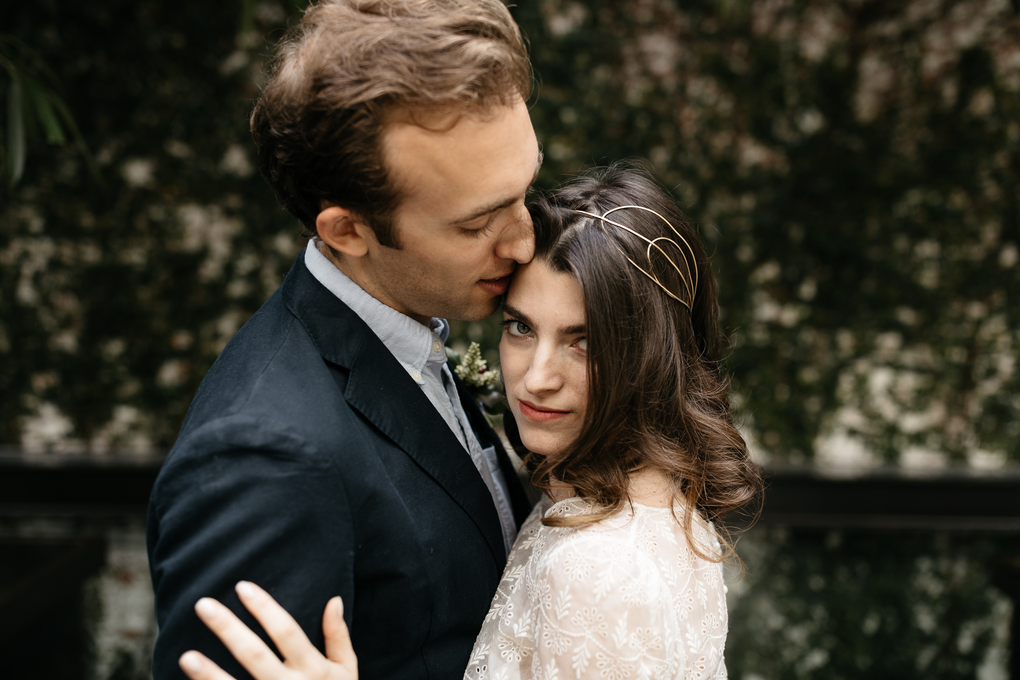 A romantic Industrial Elopement Wedding at The Foundry The Creatives Loft Wedding Planning Jean Laurent Gaudy Wedding Photographer 