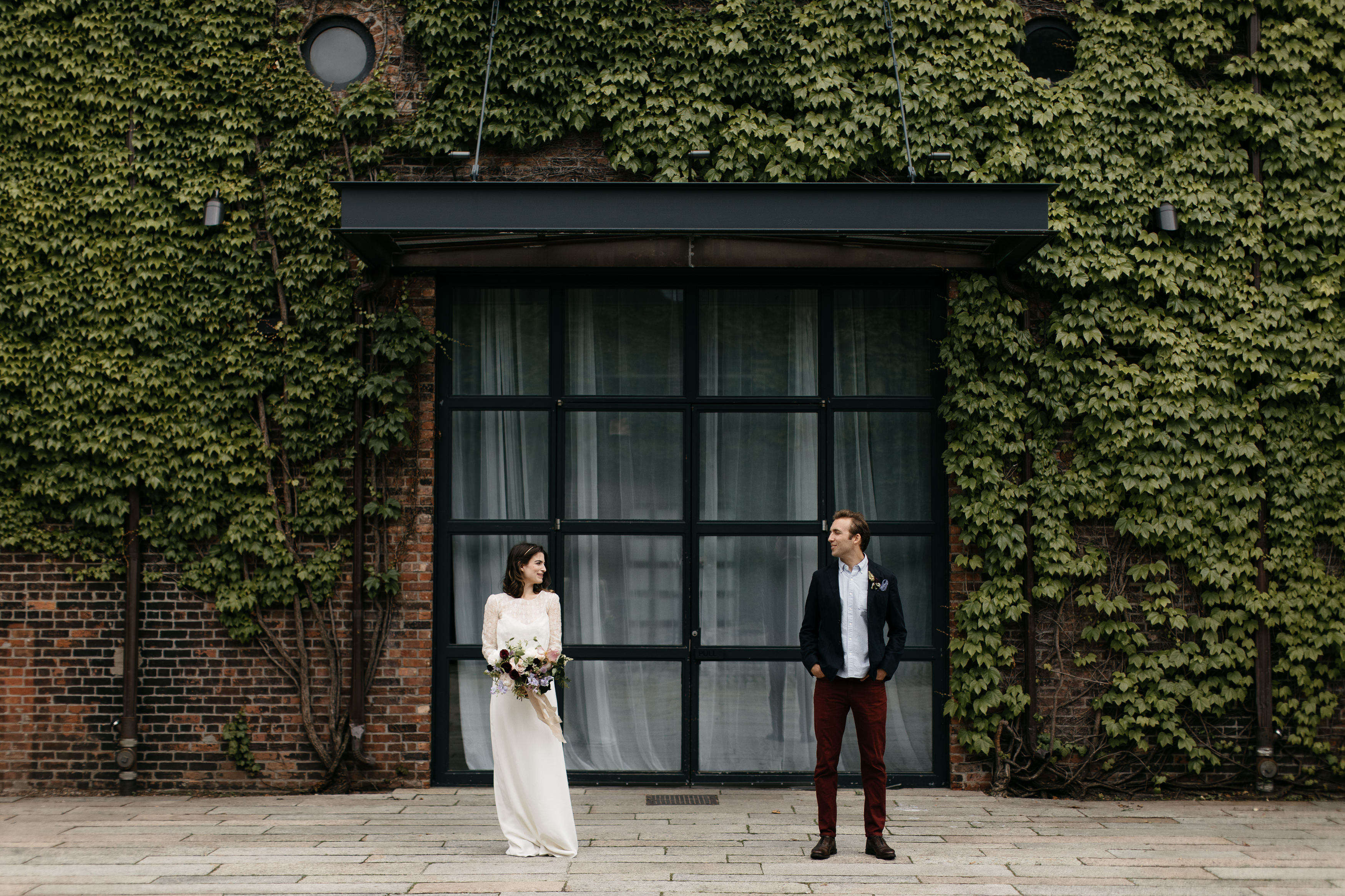 A romantic Industrial Elopement Wedding at The Foundry The Creatives Loft Wedding Planning Jean Laurent Gaudy Wedding Photographer