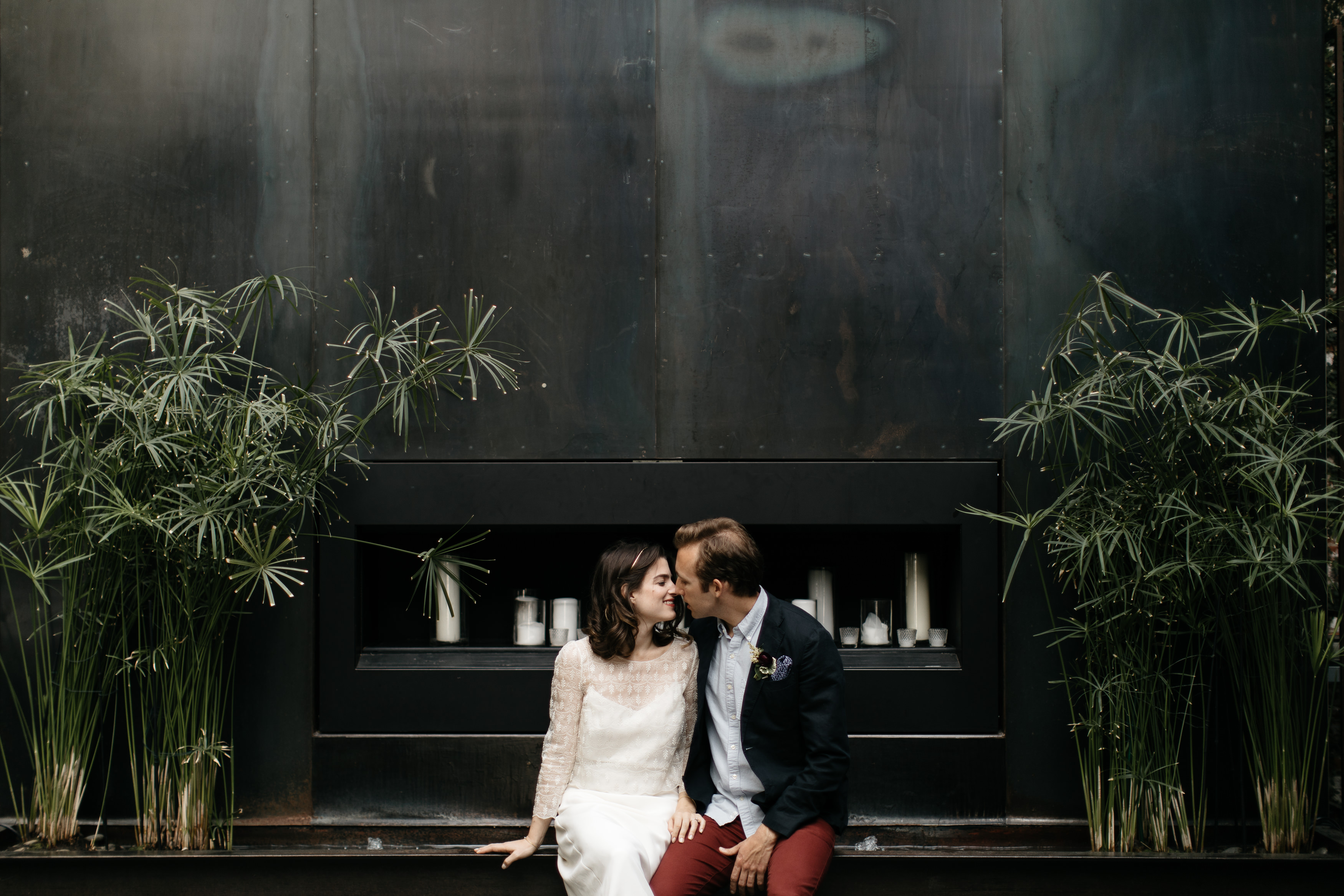 A romantic Industrial Elopement Wedding at The Foundry The Creatives Loft Wedding Planning Jean Laurent Gaudy Wedding Photographer