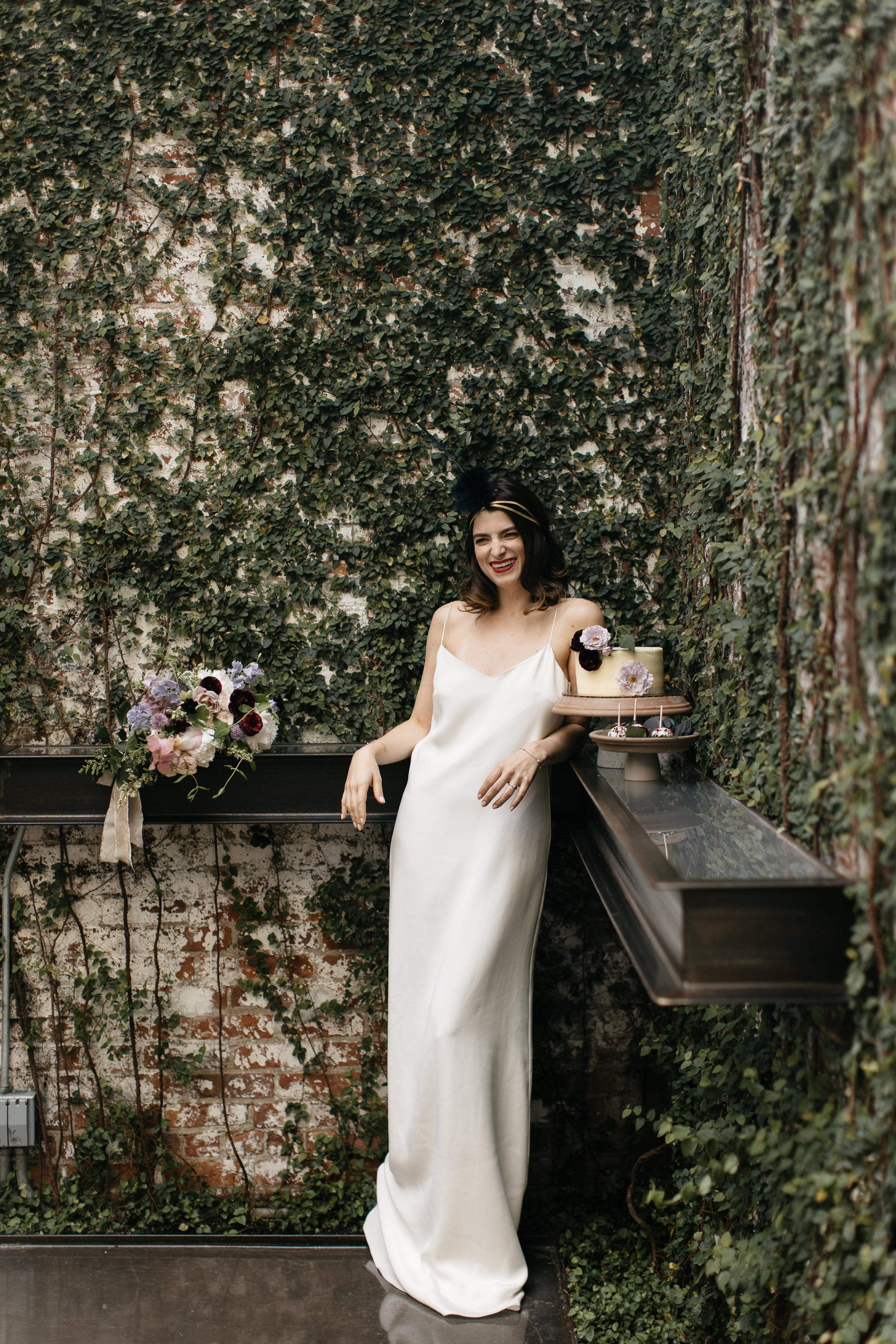 A romantic Industrial Elopement Wedding at The Foundry The Creatives Loft Wedding Planning Jean Laurent Gaudy Wedding Photographer