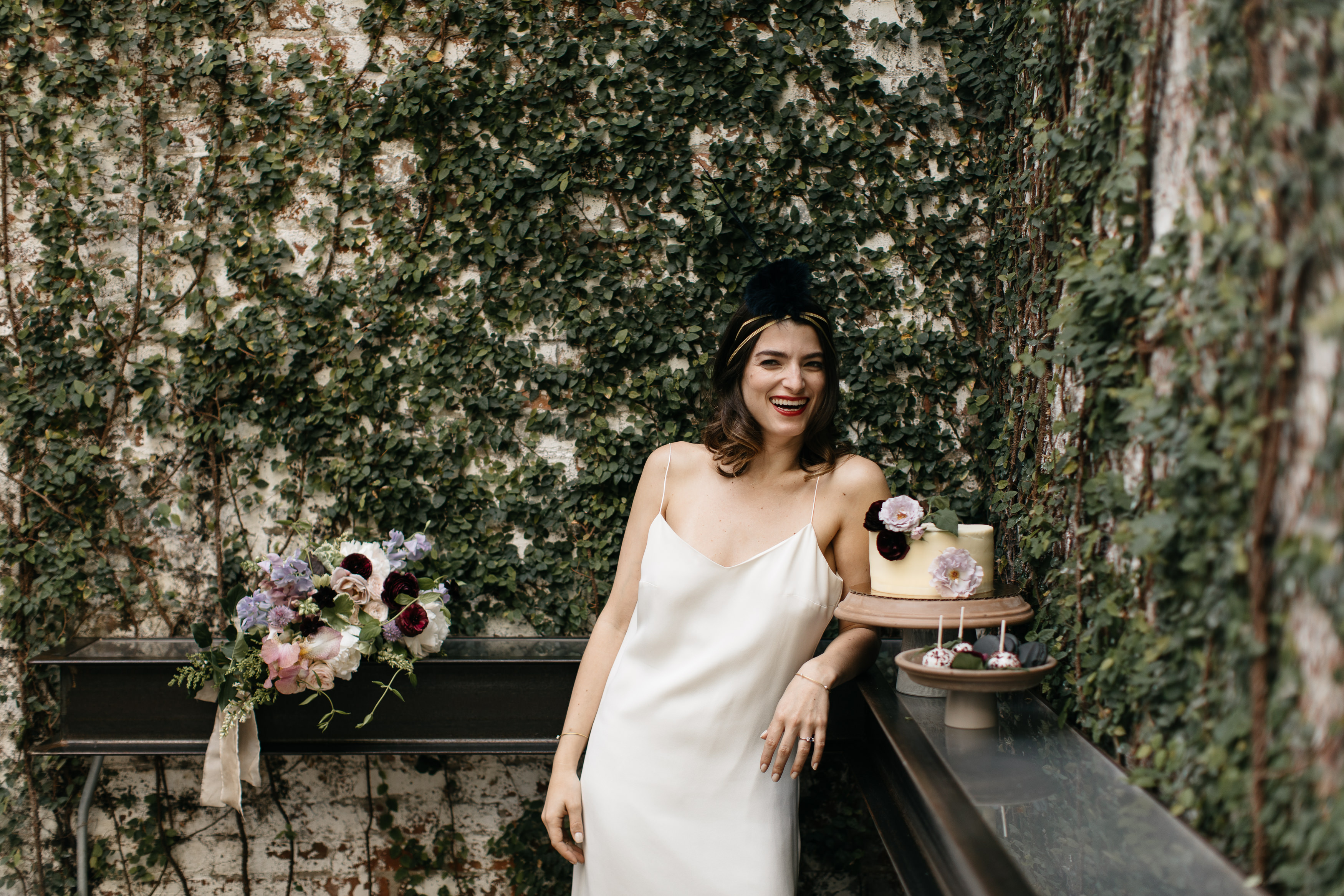 A romantic Industrial Elopement Wedding at The Foundry The Creatives Loft Wedding Planning Jean Laurent Gaudy Wedding Photographer