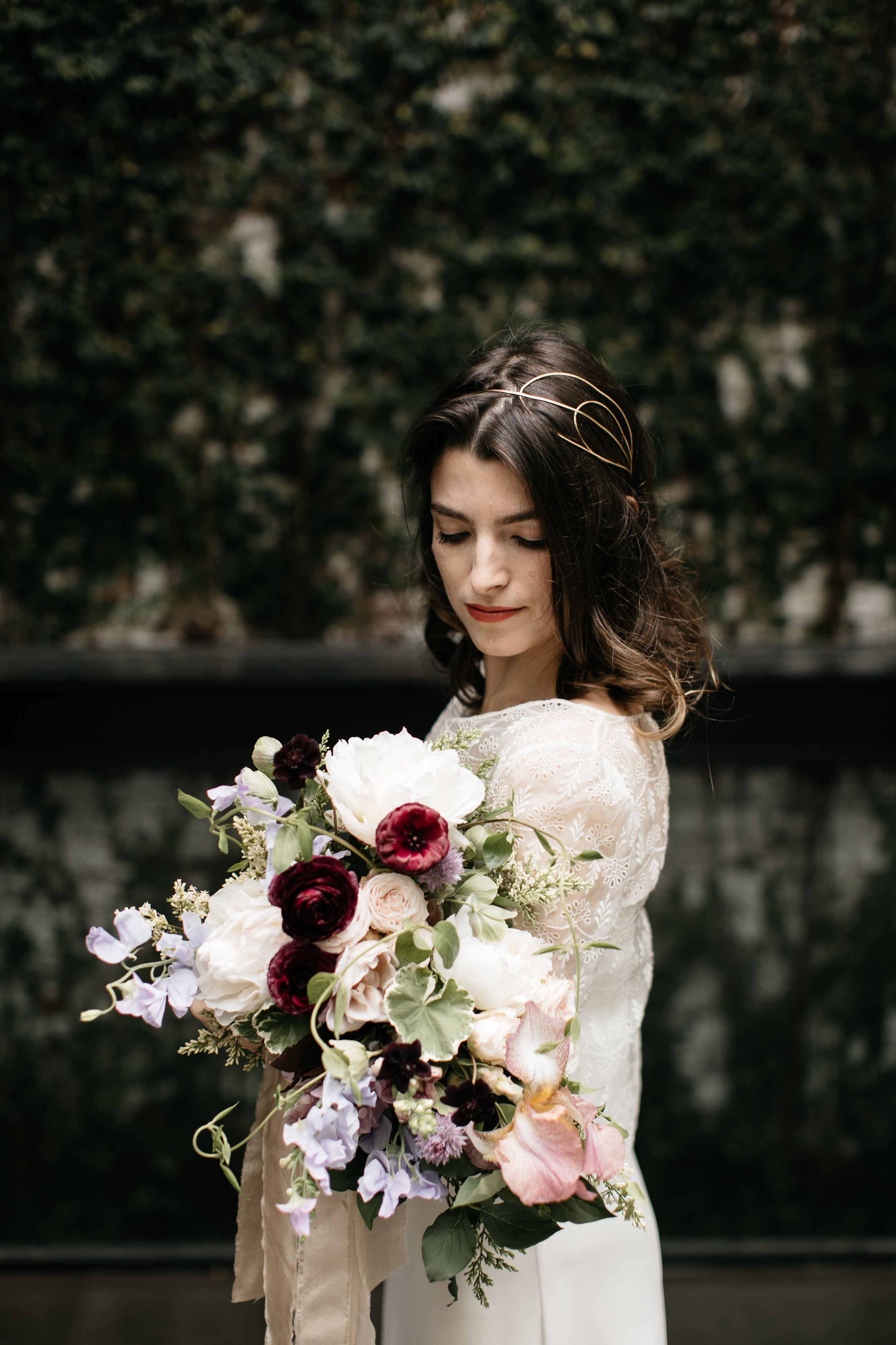 A romantic Industrial Elopement Wedding at The Foundry The Creatives Loft Wedding Planning Jean Laurent Gaudy Wedding Photographer