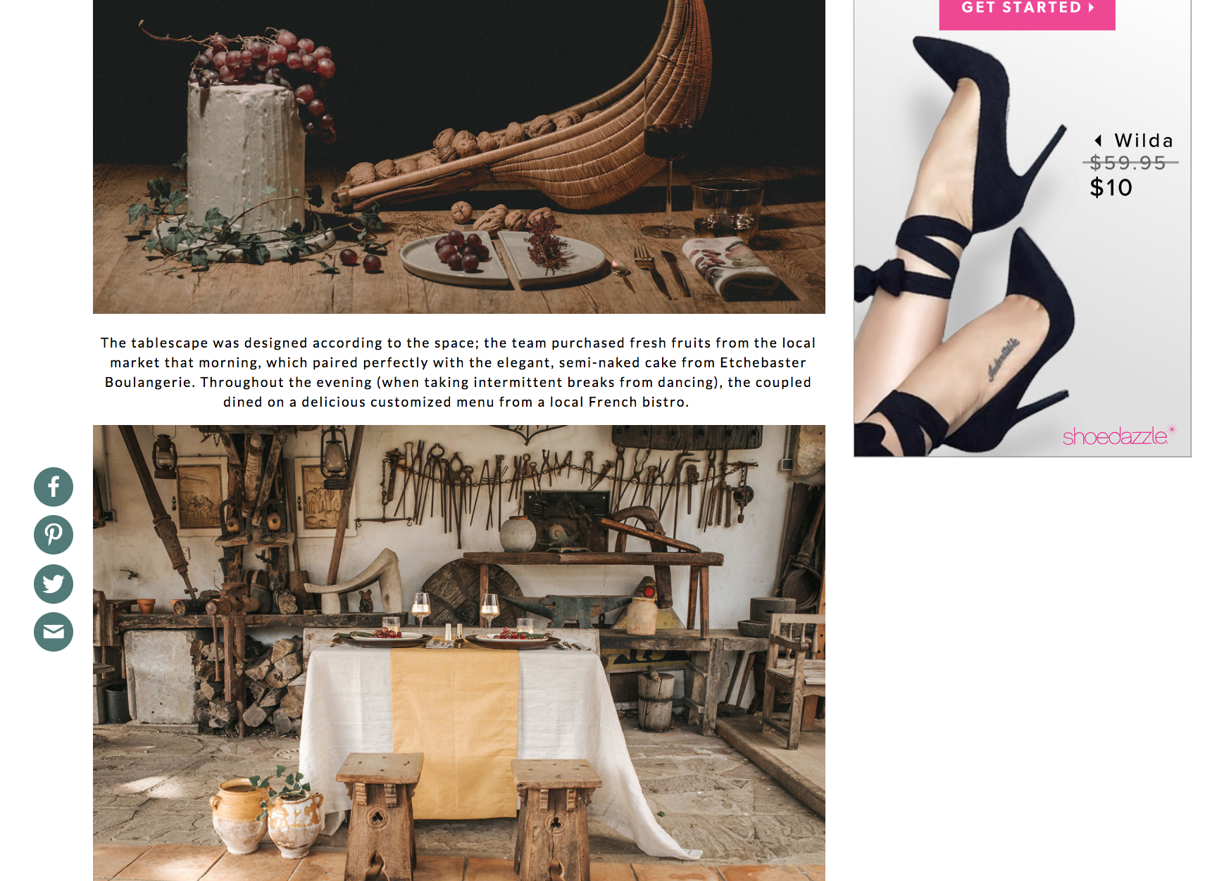 Featured On Green Wedding Shoes Basque Country Wedding Destination