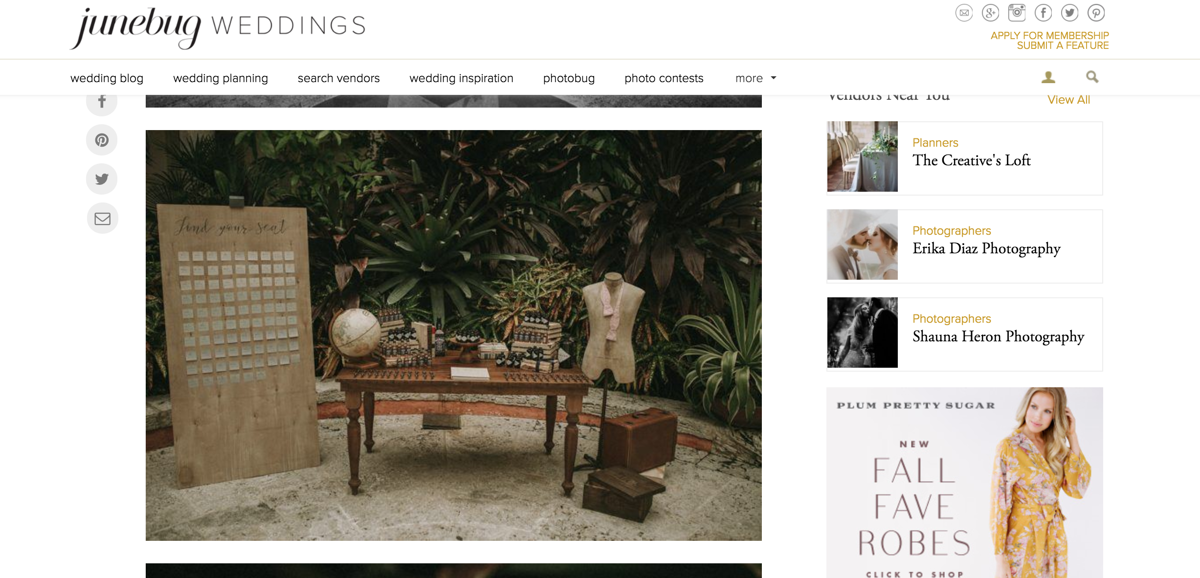 Featured on Junebug Weddings our Vizcaya Wedding The Creatives Loft Miami Wedding Planner Pablo Laguia Wedding Photographer