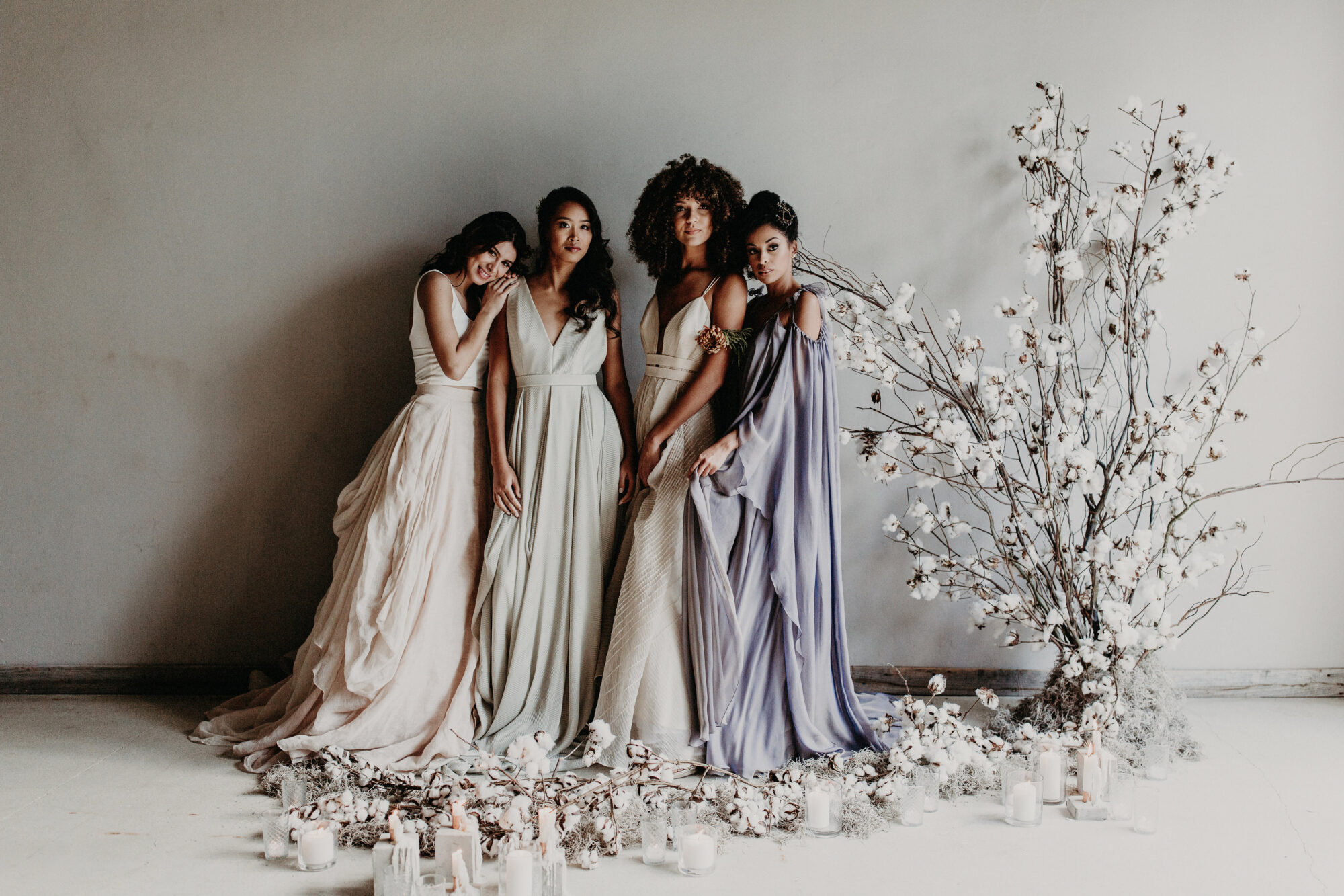 Featured on Junebug Weddings our Winter Bridal Editorial Wedding The Creatives Loft Wedding Planner