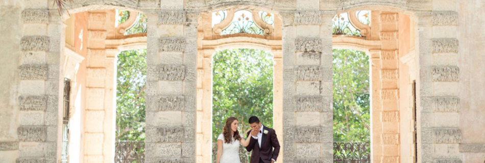 Featured on Green Wedding Shoes our Tropical Vizcaya Museum Wedding