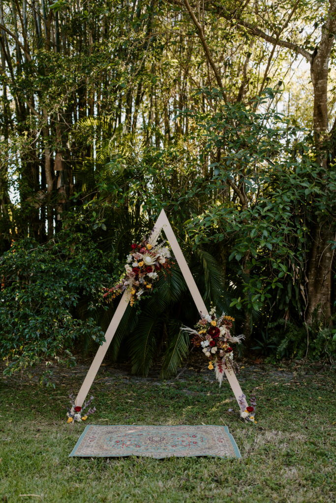 Miami Bohemian Elopement Wedding The Creative's Loft Ceremony Decor