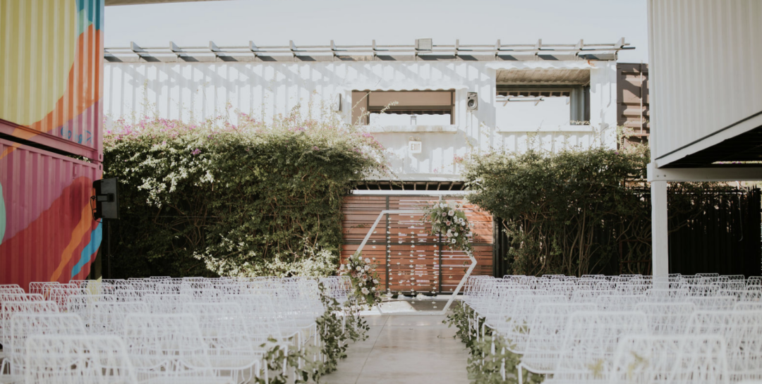 Featured on Junebug Weddings our Chic Industrial Wedding at MAPS Miami