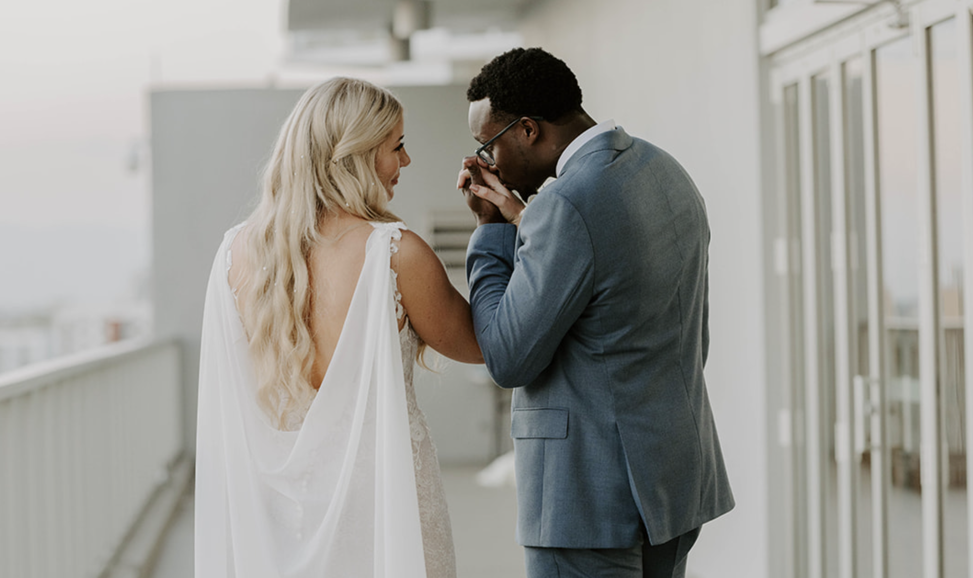 Minimal Industrial Rooftop Wedding Miami The Creatives Loft