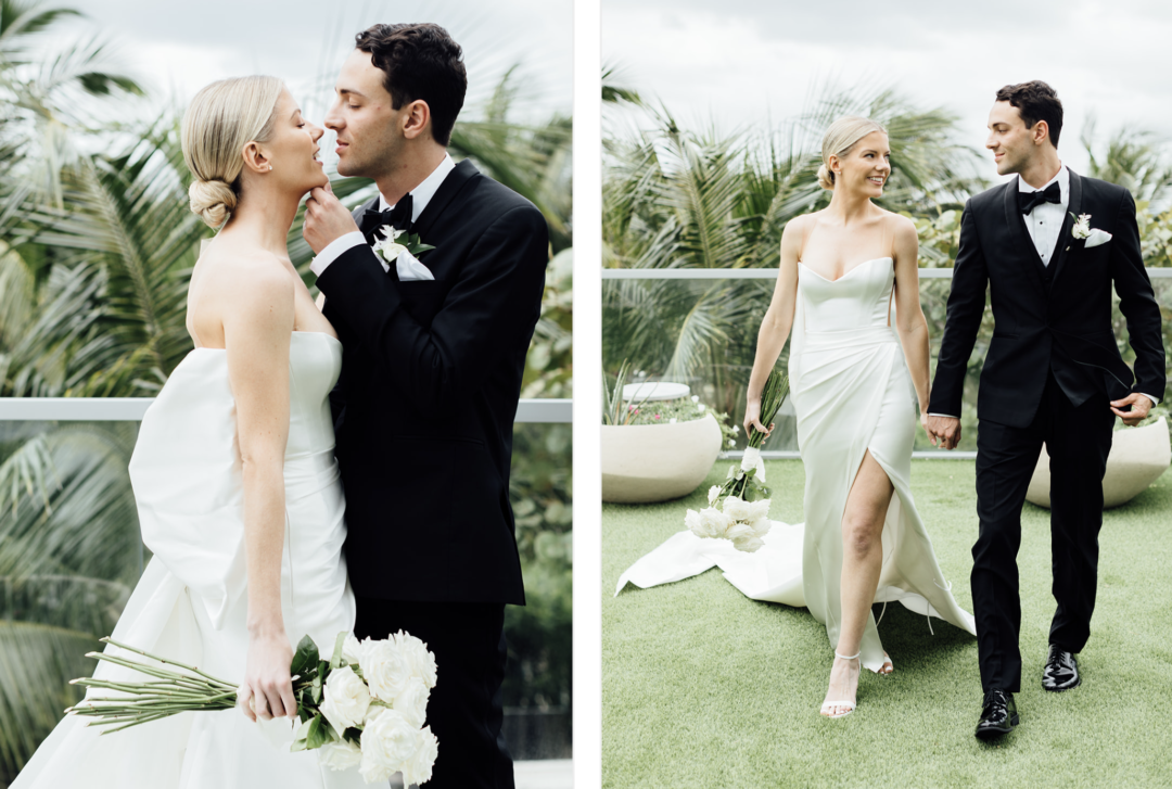 Close Ups of bride and groom