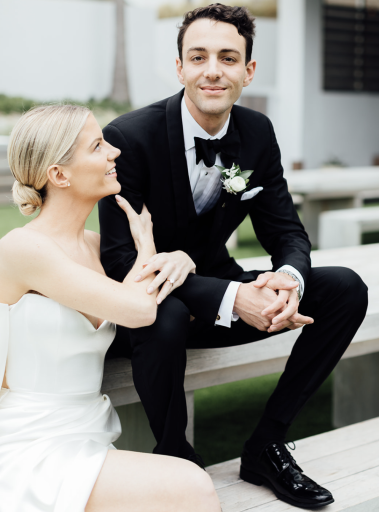 Bride and groom portrait